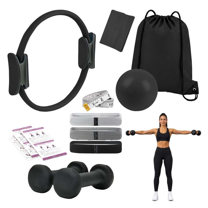 Fitnessset 11-delar - Svart
