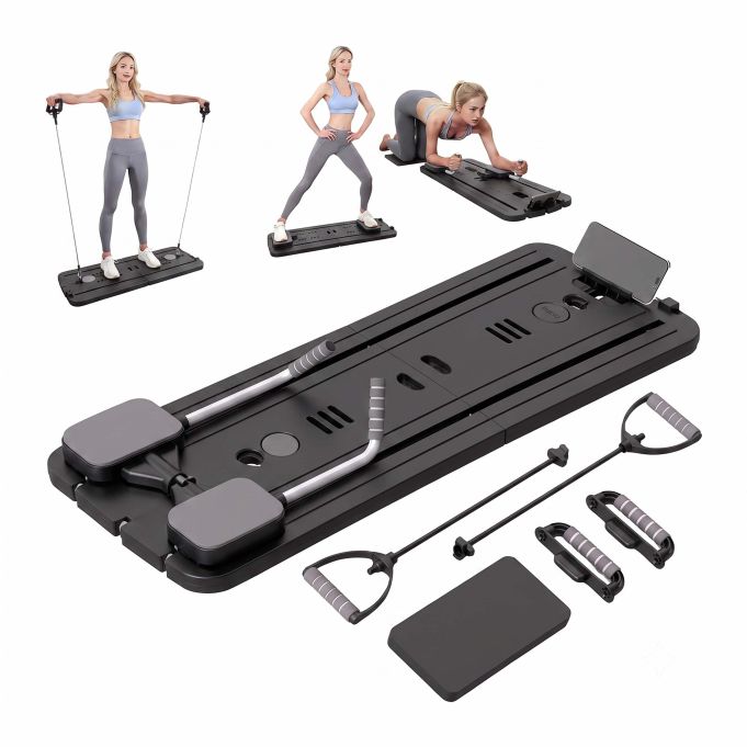 Reformer Pilates-bräda hemmabruk - Svart