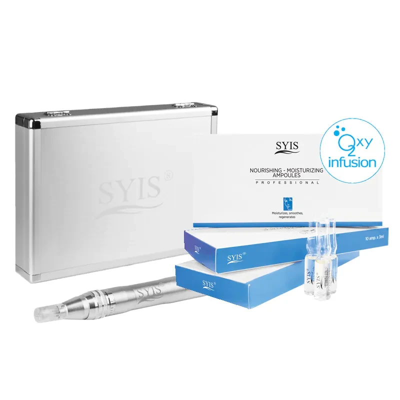 Microneedle penna + 05 silver + syis kosmetika set