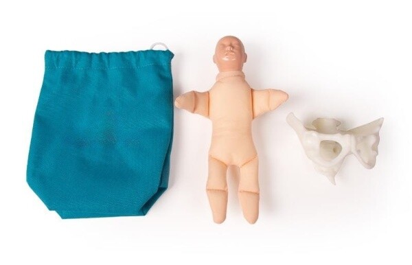 Minibäcken med förlossningsdocka