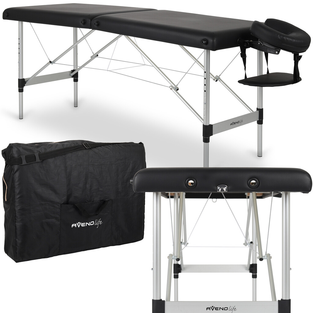 Bärbar massagebänk Nina Comfy Base K515 Svart 60cm