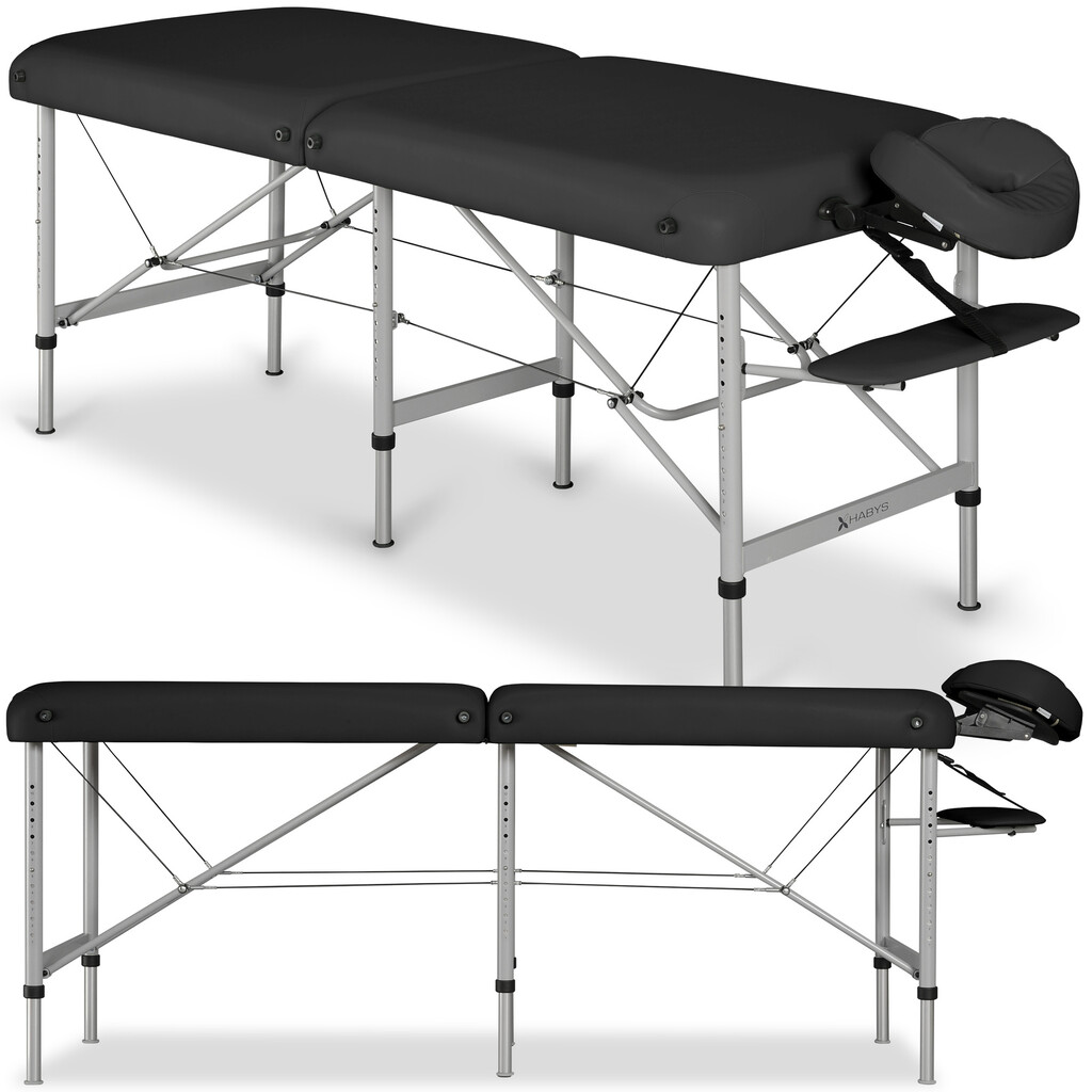 Massagebänk Medmal Alu 70 Vinyl Flex K015 Svart