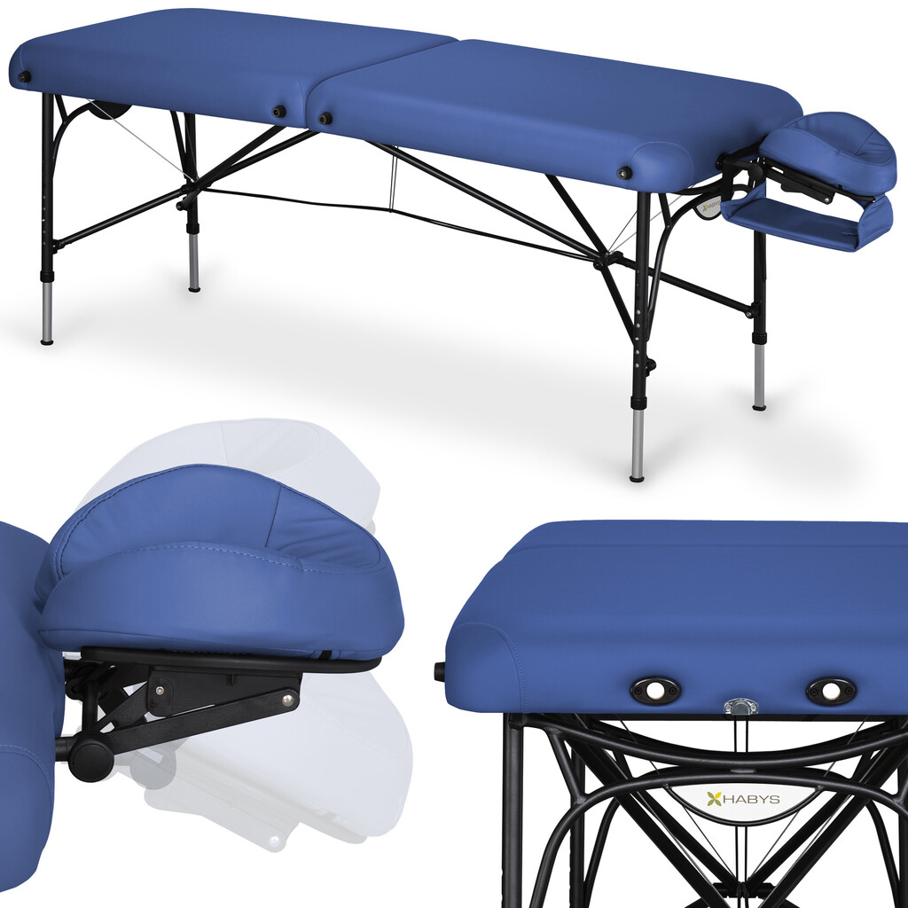Massagebänk Smart Alu 70 Vinyl Flex K015 Blå