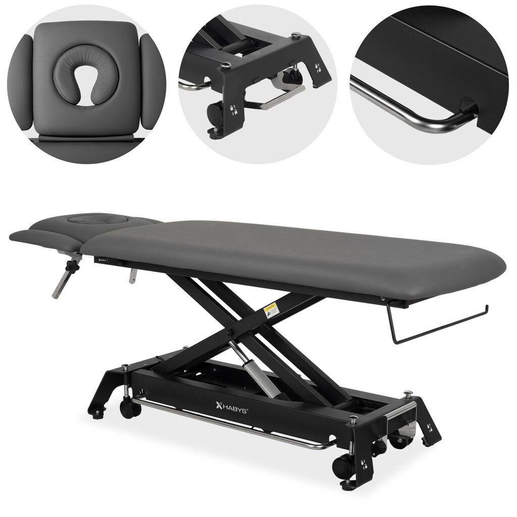 Evero Cross X4 ERGO behandlingsbänk fotbåge, grå