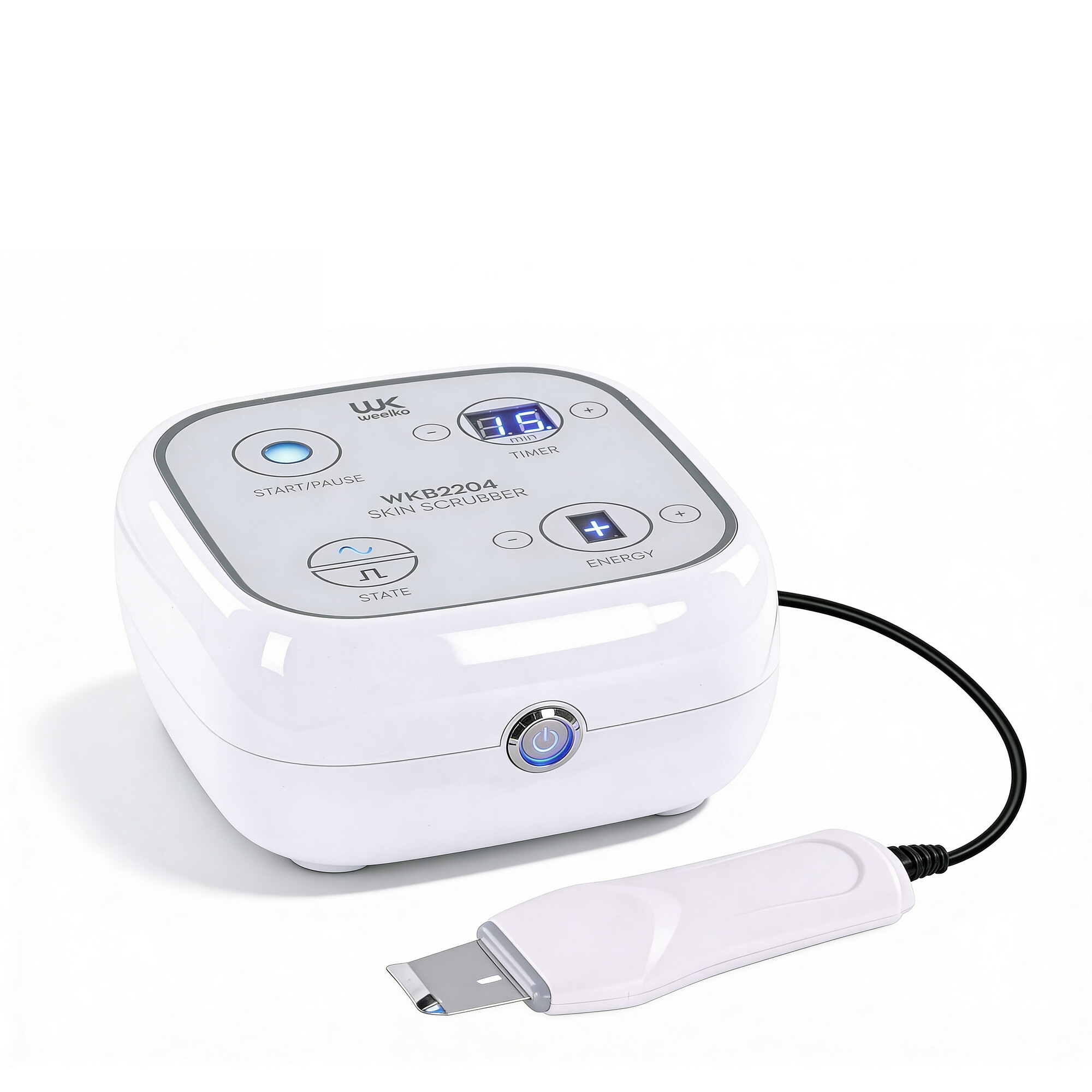 Skin scrubber med ultraljudsspatel, Bequipment Scrubber