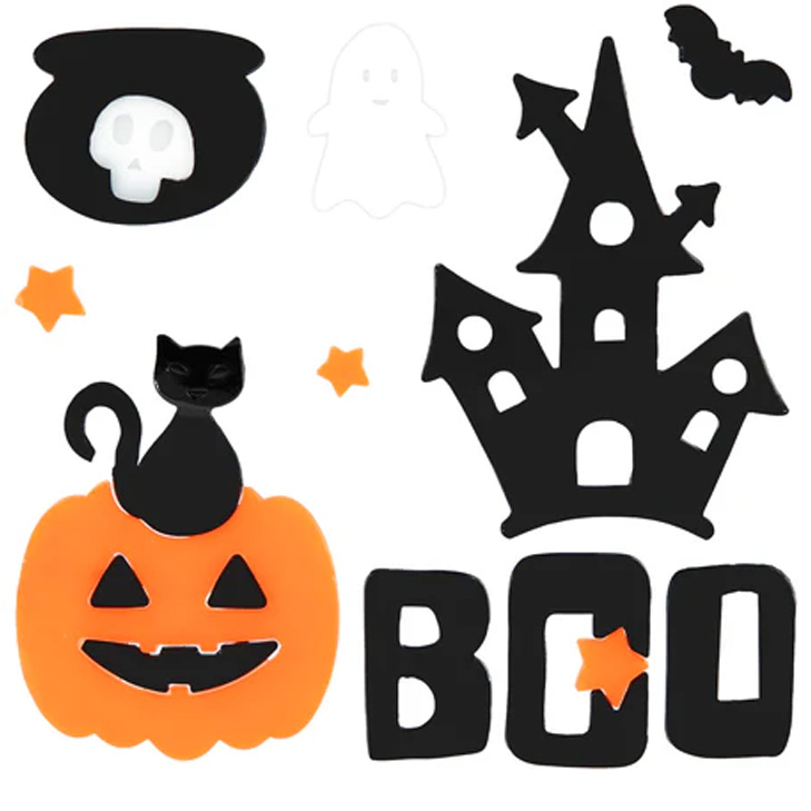 Halloween BOO Fönsterklistermärken 20,5×20 cm