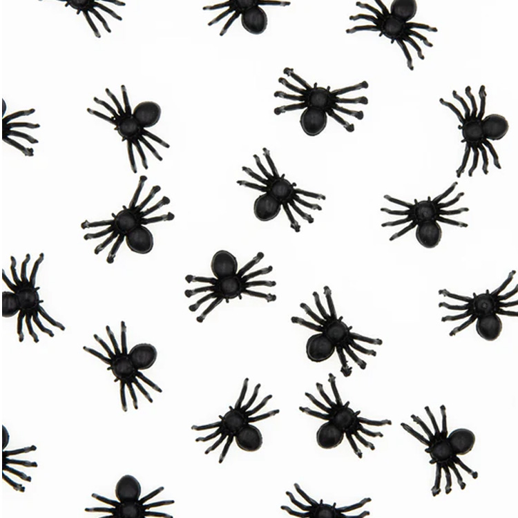 Halloween Konfetti Svarta Spindlar 100-pack