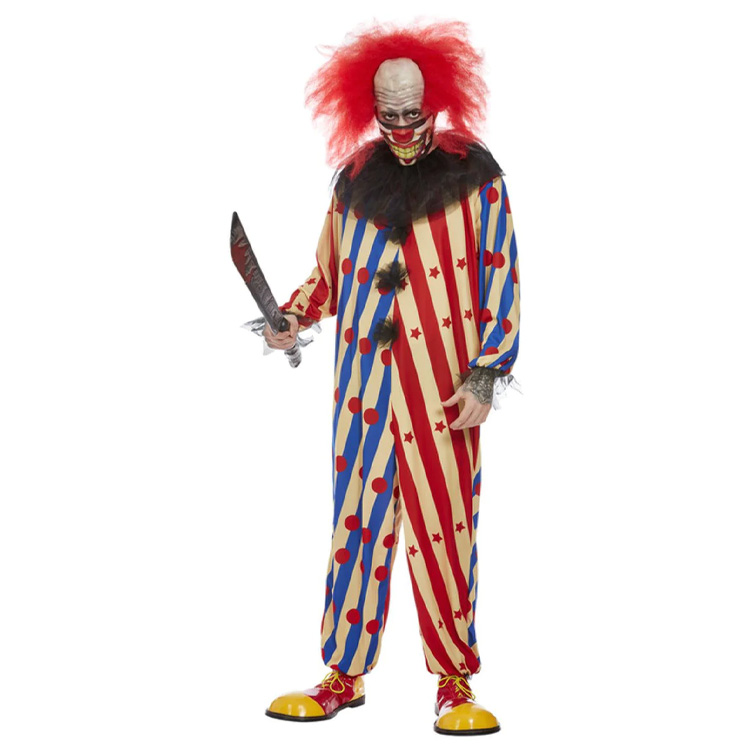 Otäck Clown Maskeraddräkt