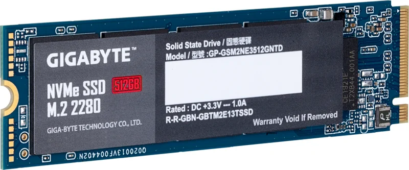 Gigabyte NVMe SSD 512GB