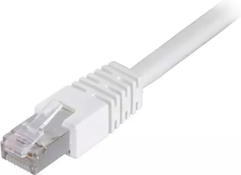 Deltaco FTP Cat6 Nätverkskabel / 10m - Vit