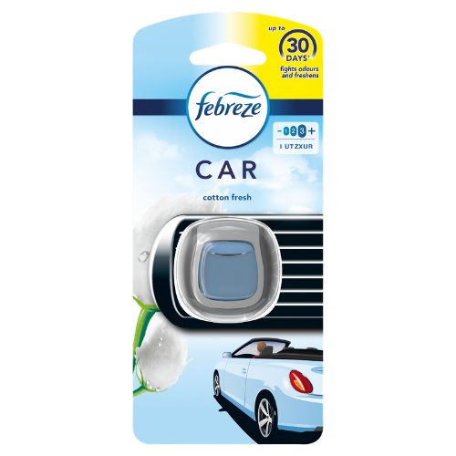 Febreze Cotton Fresh Luftfräschare Med Clips För Bil - 2 ml