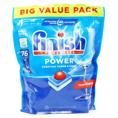 Finish Powerball Power All-in-1 Diskmaskinstabletter - 76 Pcs
