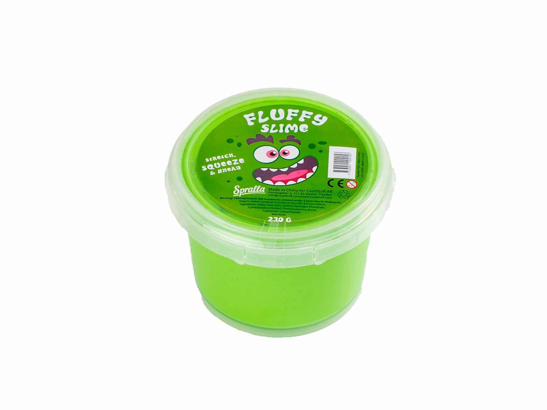 Fluffy Slime - Spralla - Grön