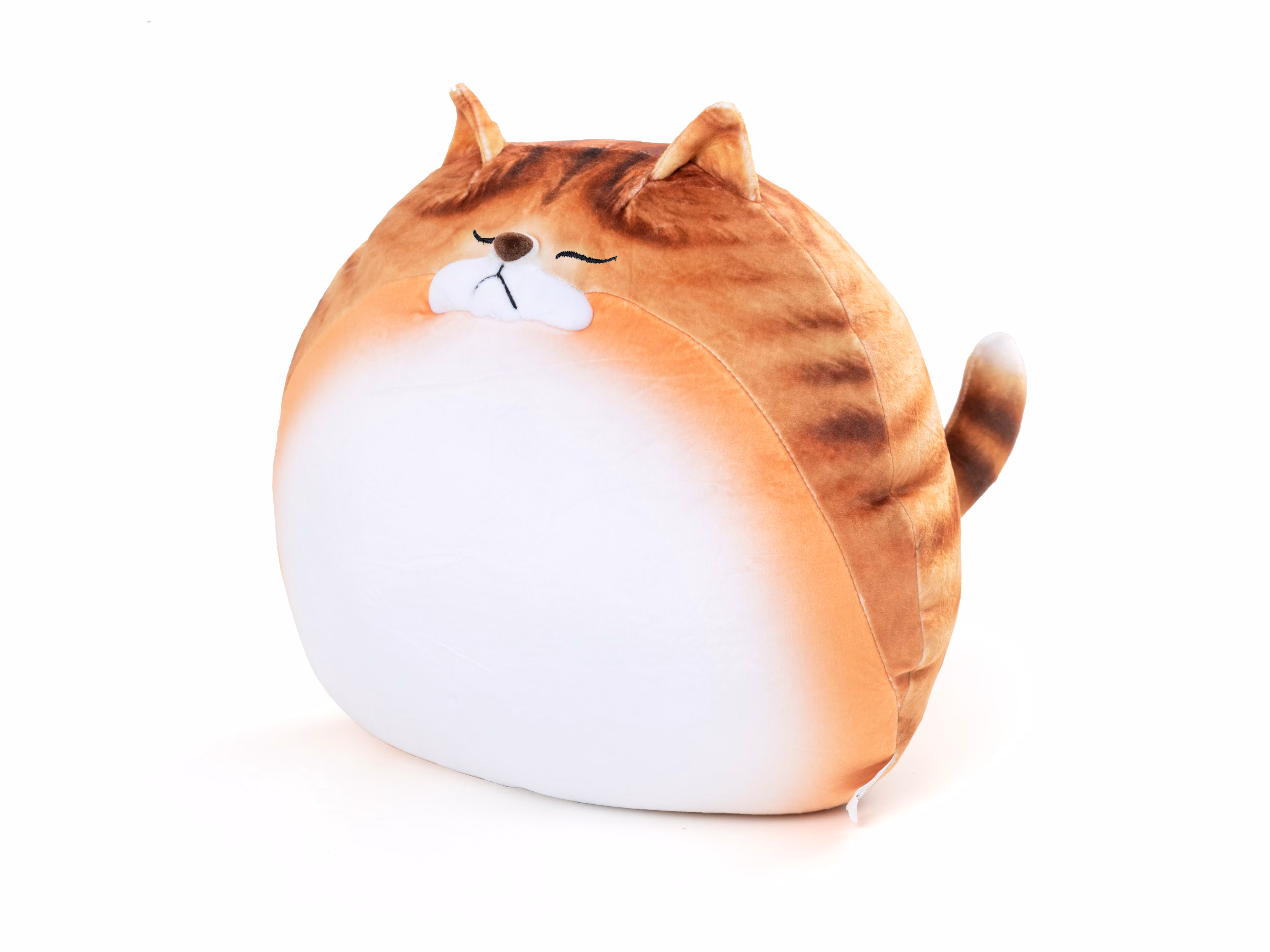 Knubbig Katt-kudde - Vit/orange