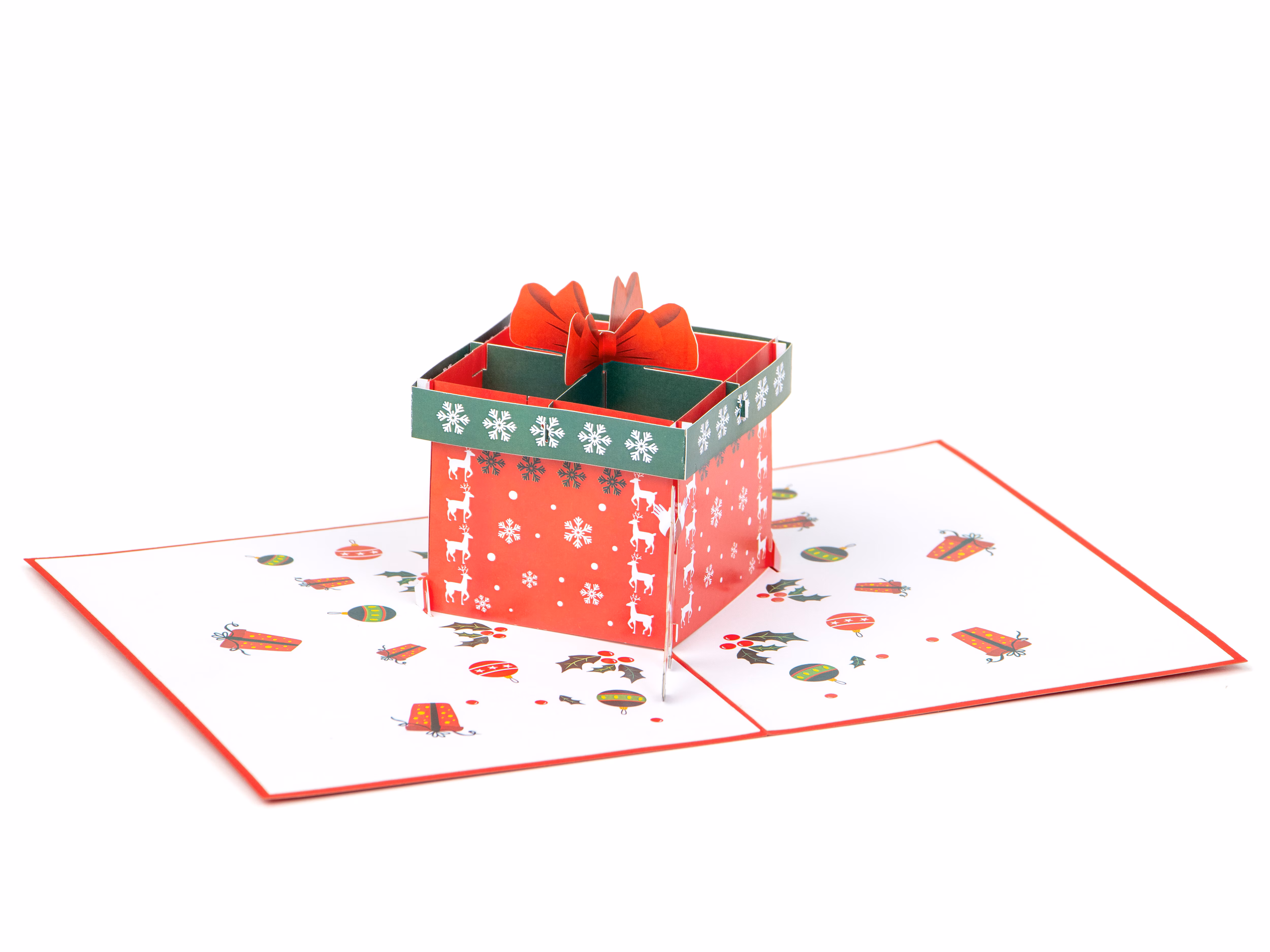 Pop Up-kort - Julkort med Tomtens Julklapp