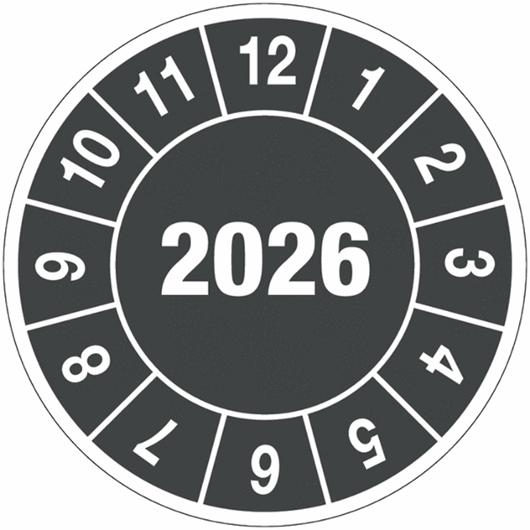 Kontrollmärken 2026 10mm 104/fp
