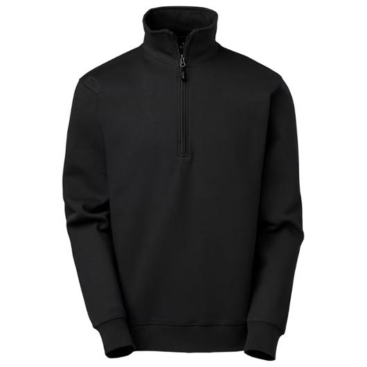 Sweatshirt halfzip SW Stewart svart S