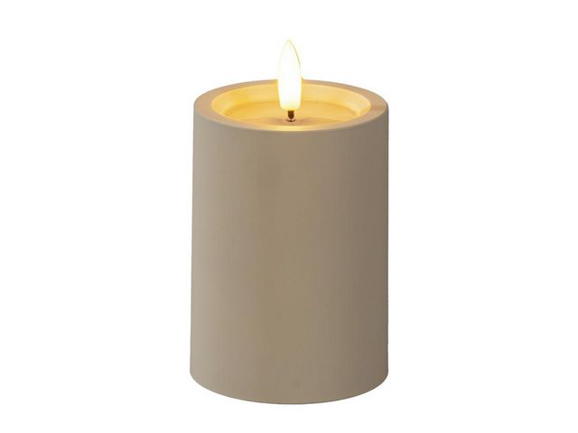 Blockljus KONSTSMIDE LEDtimer beige 10cm