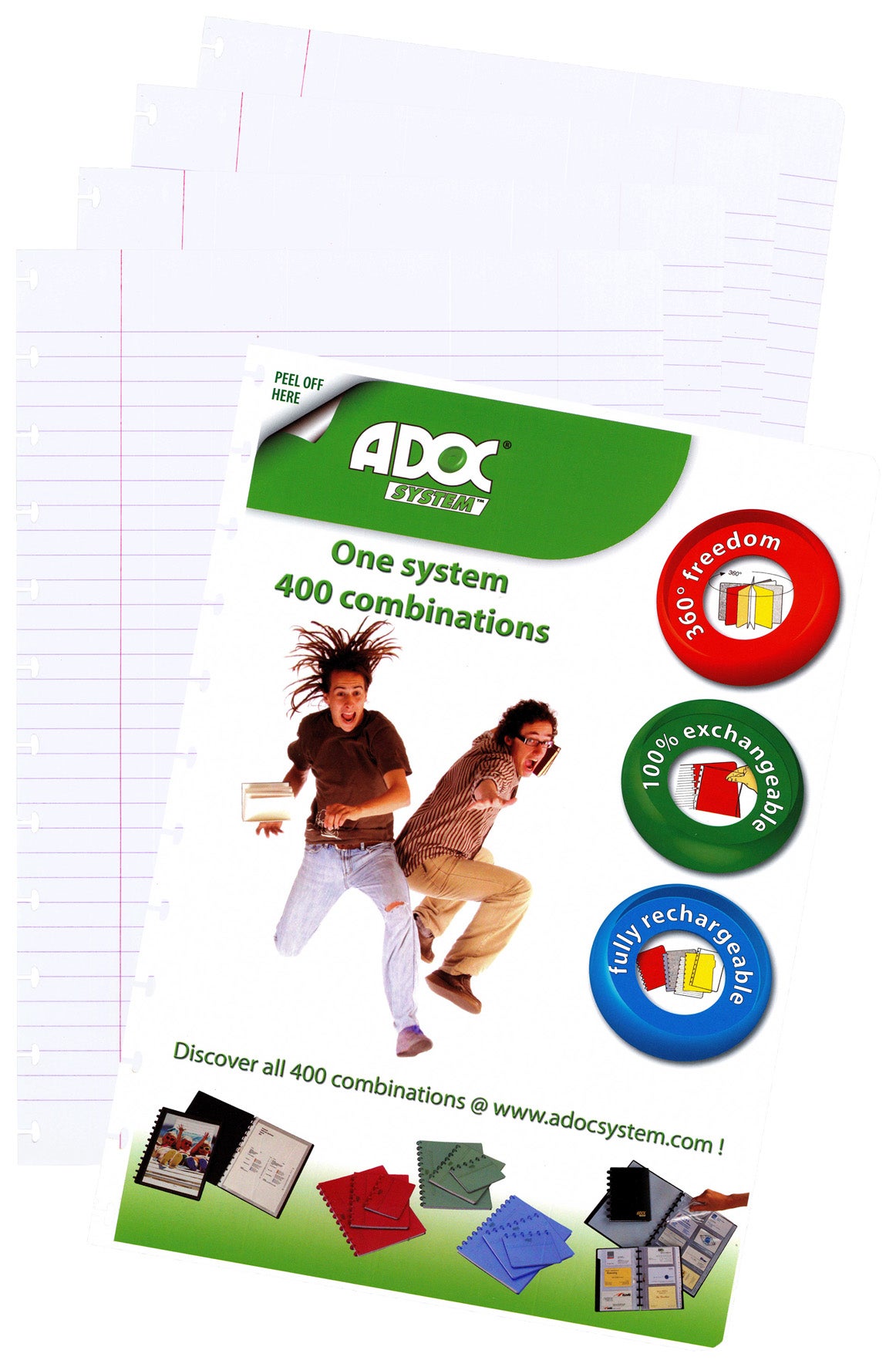 Refill till block Adoc A5 linjerat