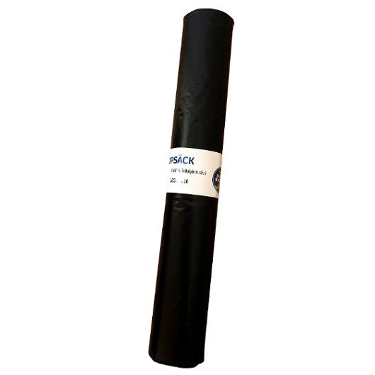 Plastsäck LD Mono 125L 40my svart 10/rl