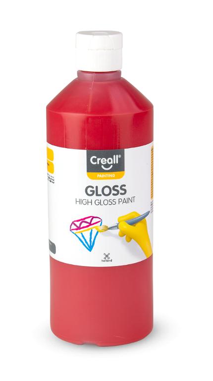 Glansfärg CREALL Gloss 500ml röd