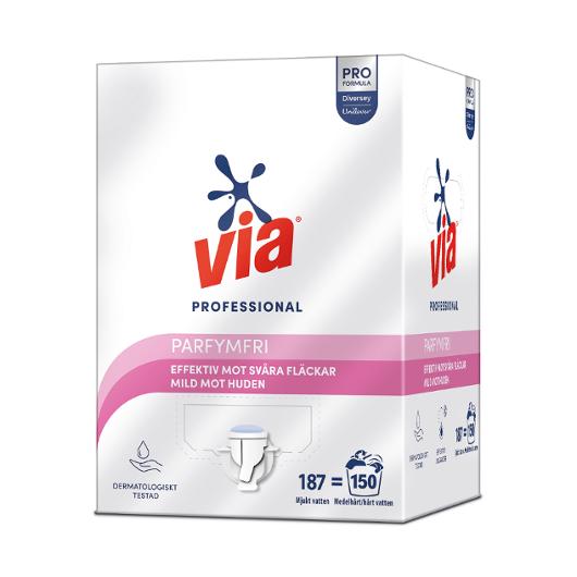 Tvättmedel VIA Pro F. Parfymfri 7,5L