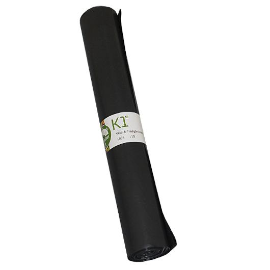 Plastsäck LD K1 160L 45my svart 10/rl