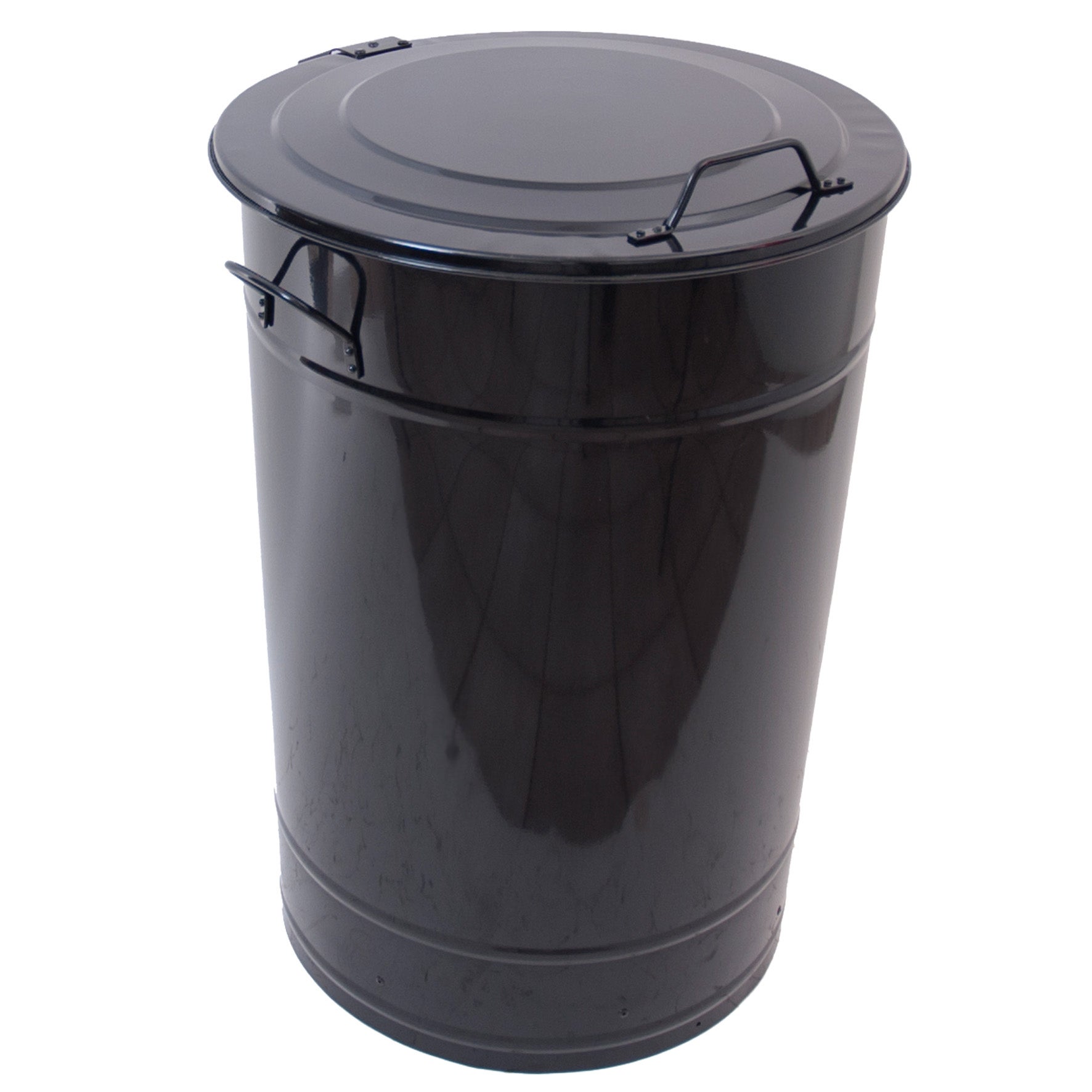 Avfallstunna med lock Greger 160 liter svart