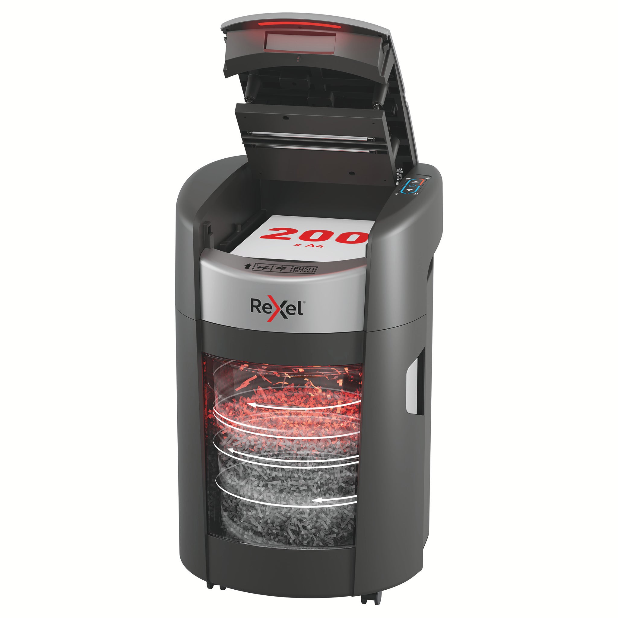Dokumentförstörare Rexel ShredMax AutoFeed+ 200M P5