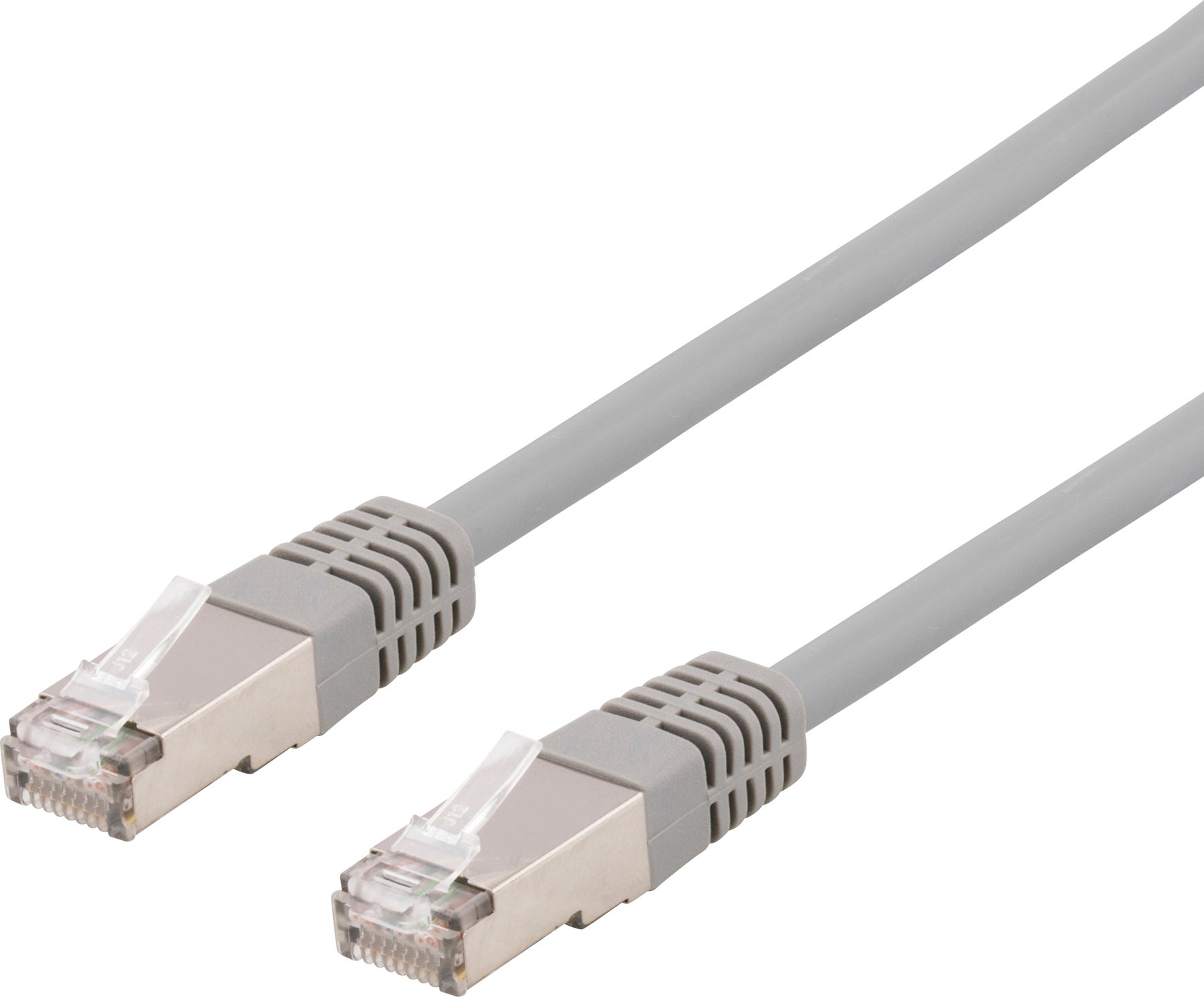 Nätverkskabel U/UTP Cat6 patchkabel Deltaco 2 Meter Grå