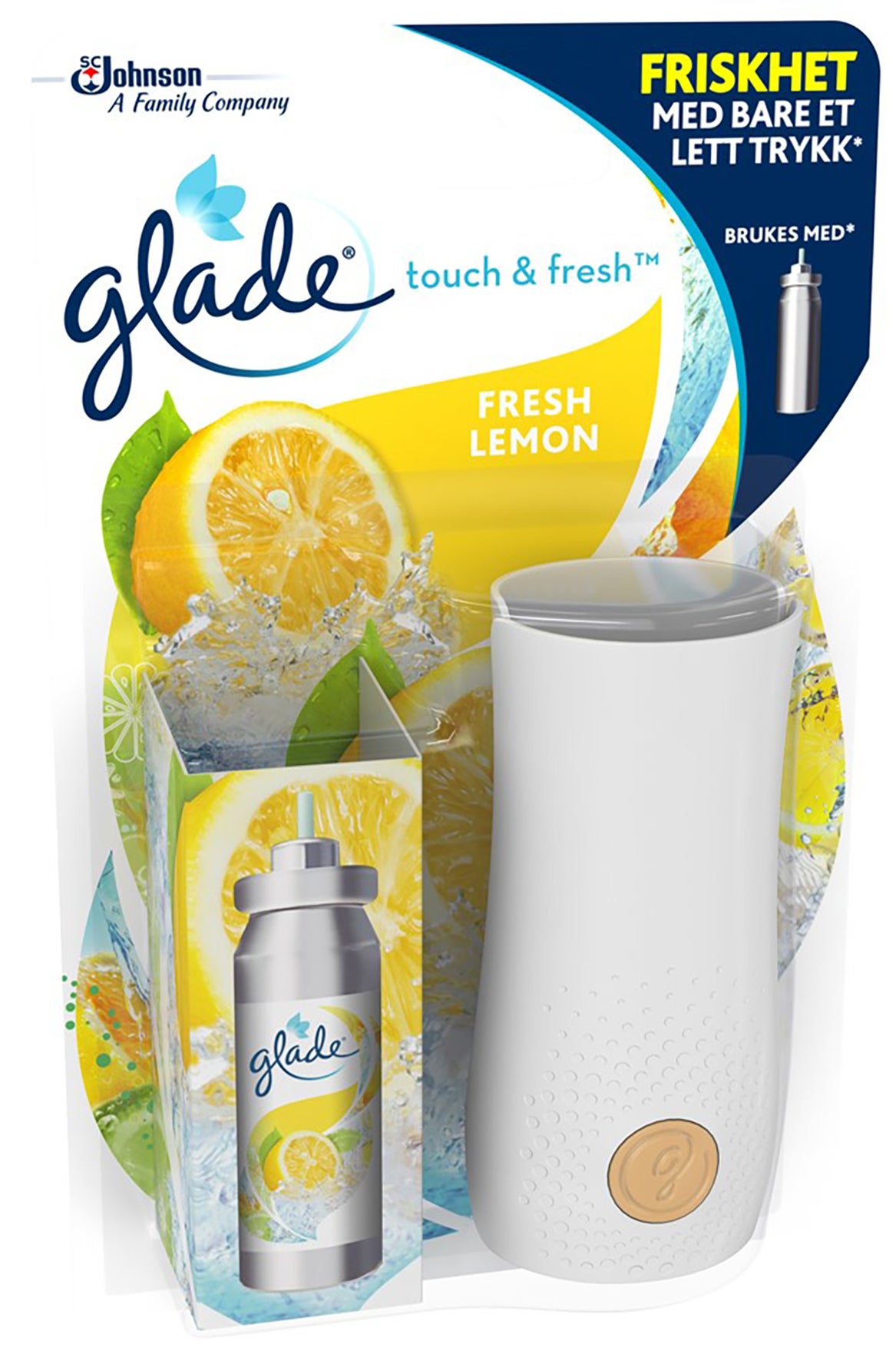 Luftfräschare Glade Touch & Fresh Clean Fresh Lemon