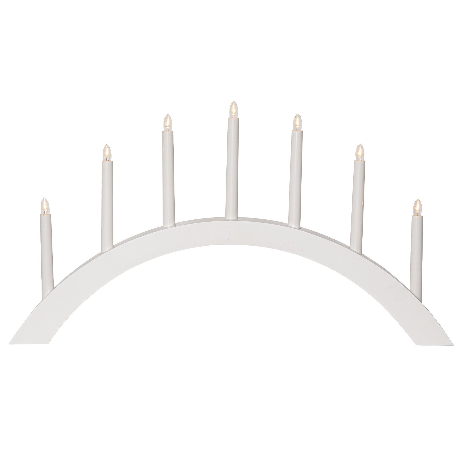 Elljusstake Acca båge 7 LED vit