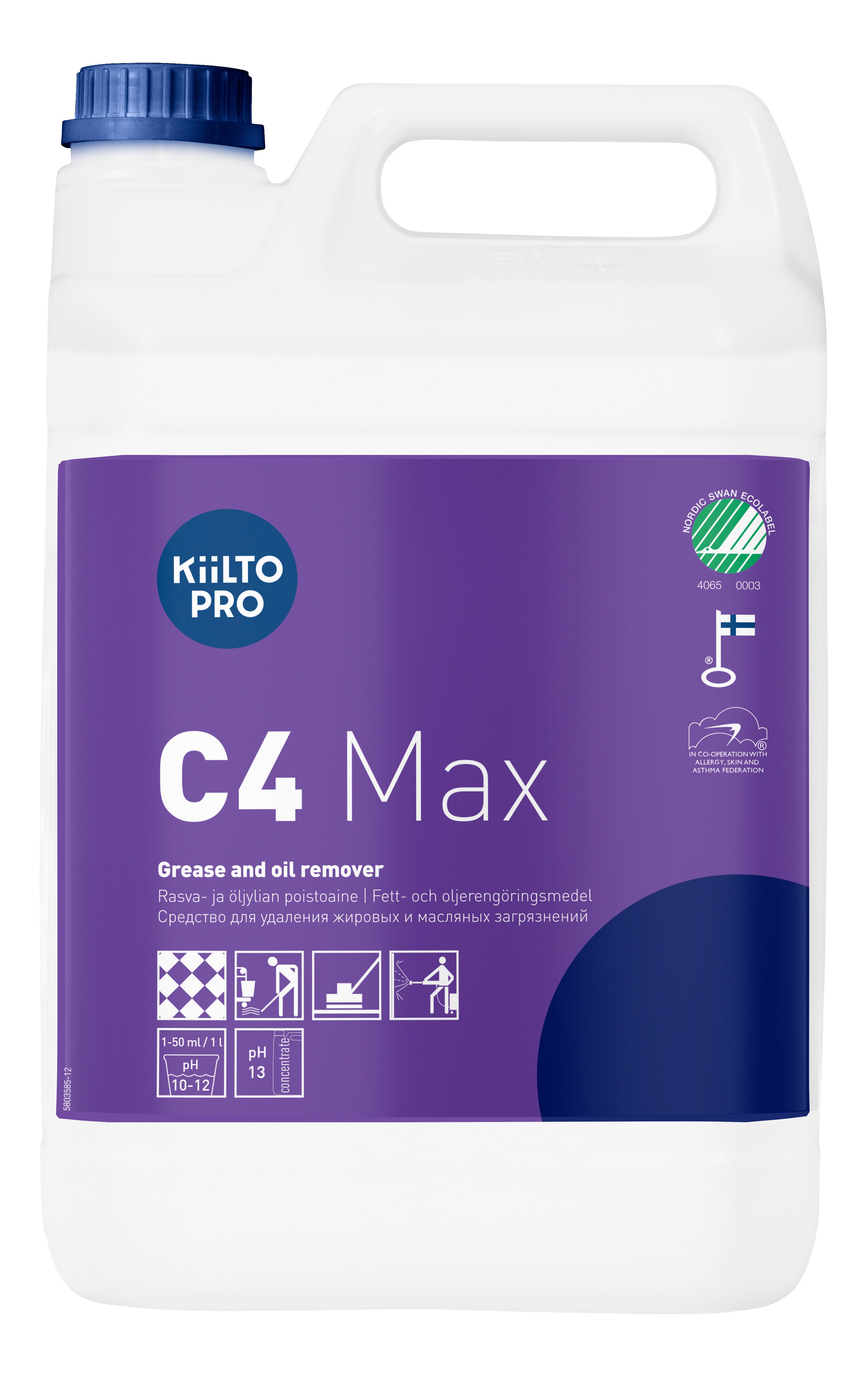 Grovrengöringsmedel Kiilto Pro C4 Max 5 liter