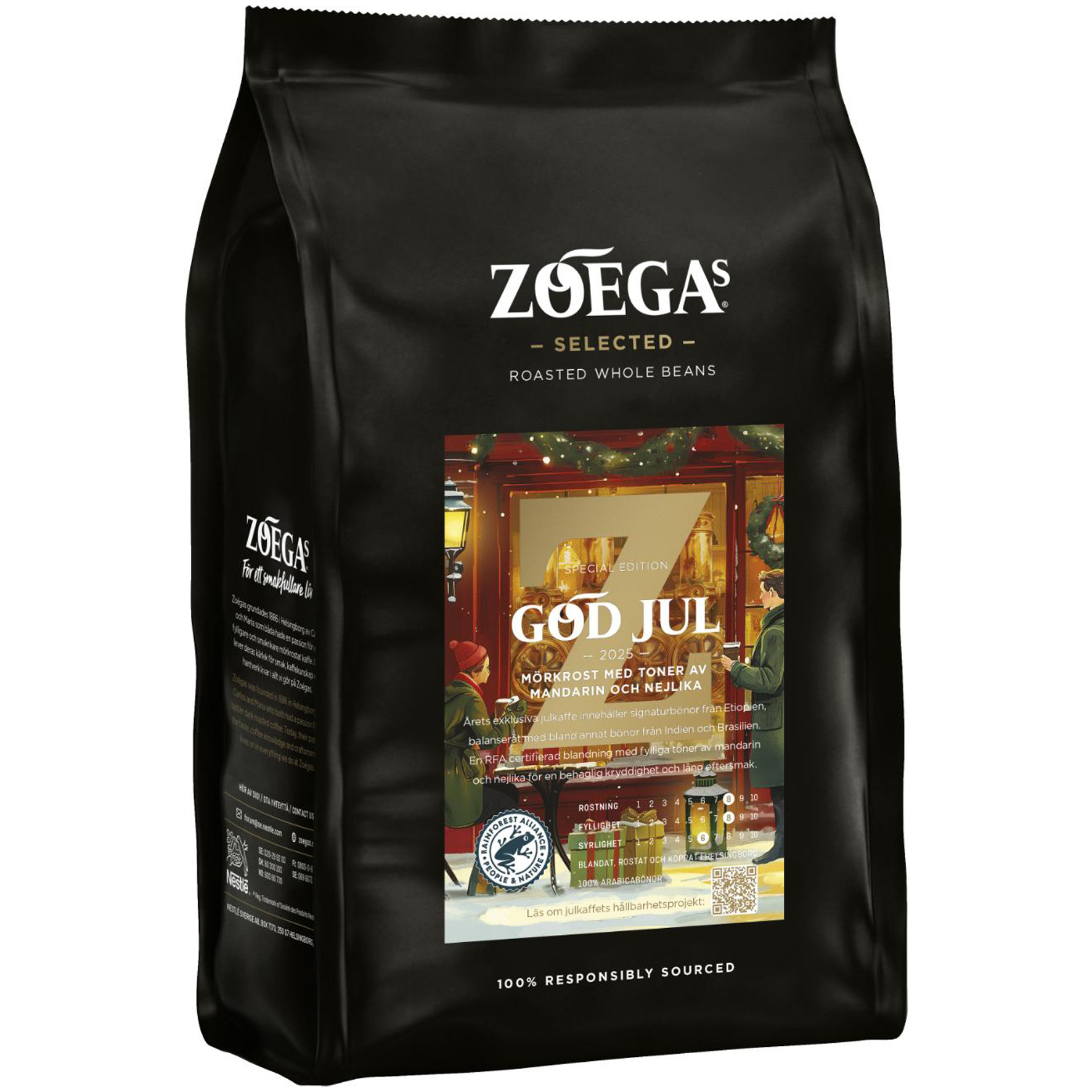 Julkaffe hela bönor mörkrost 450 g Zoégas