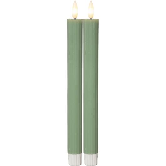 Antikljus STAR T LED 25cm grön 2/fp