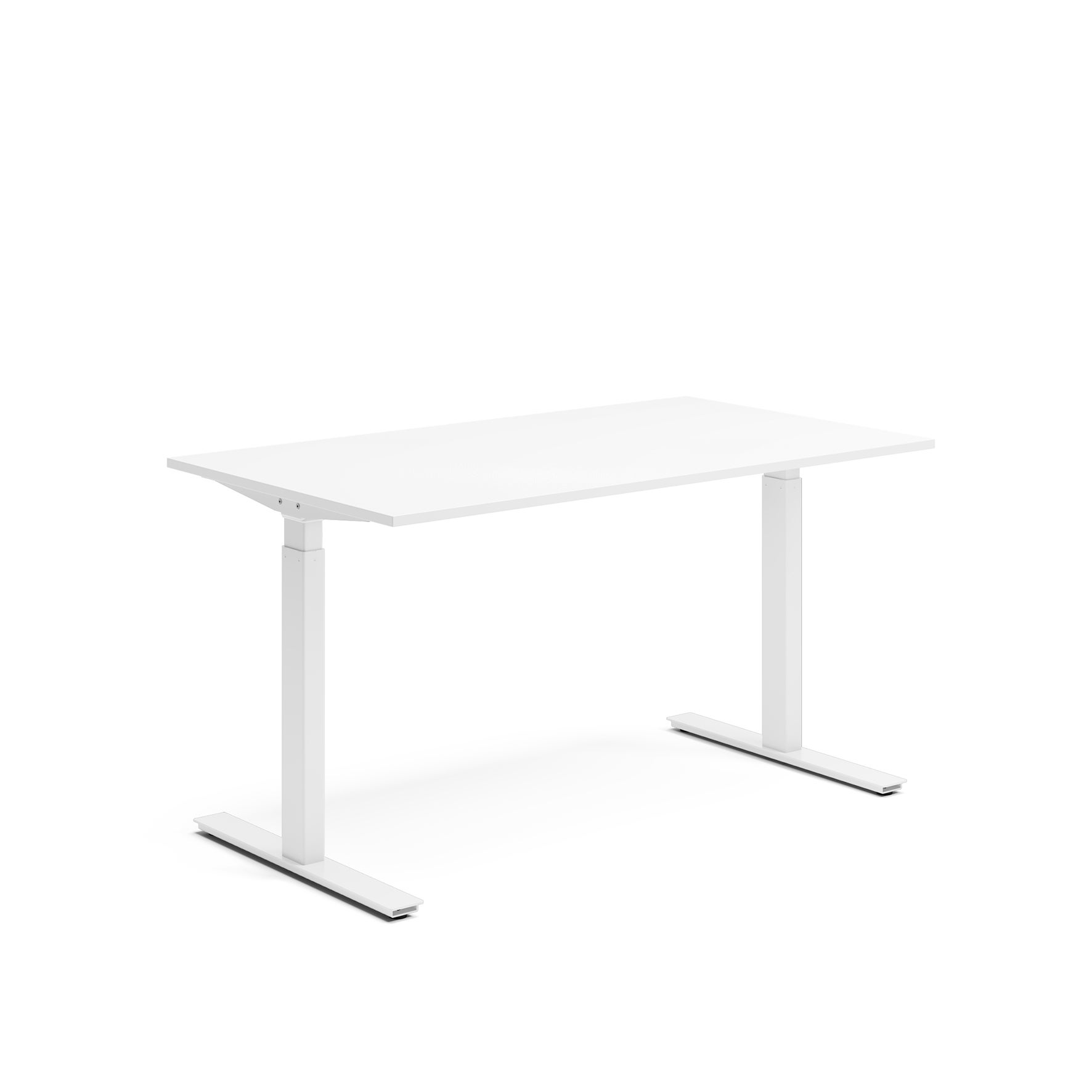 Skrivbord el 140x80 cm Vit/Vit