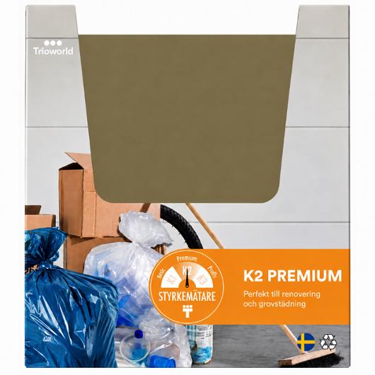 Plastsäck Display K2 125L 40my blå 3st