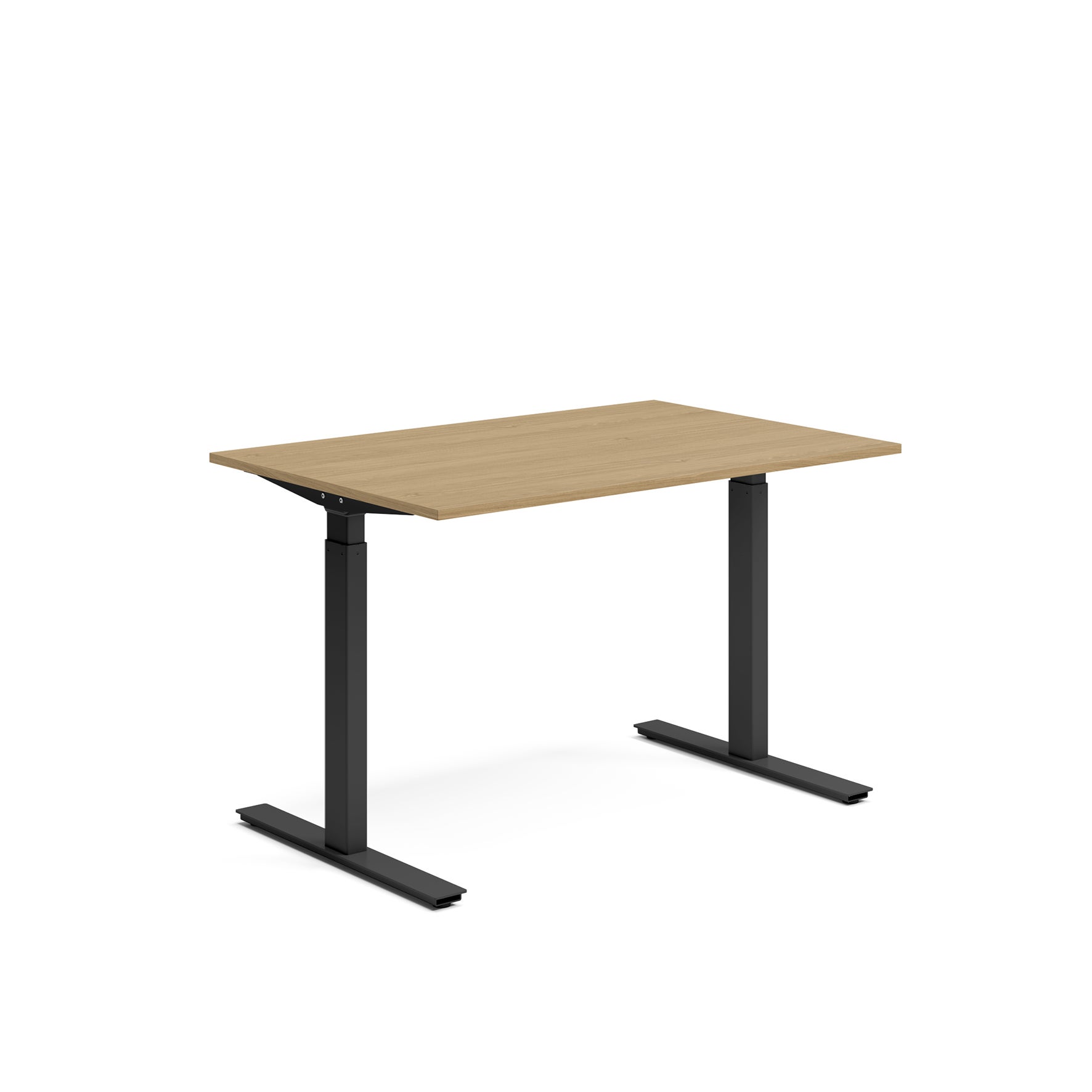 Skrivbord el 120x80 cm Ek/Svart