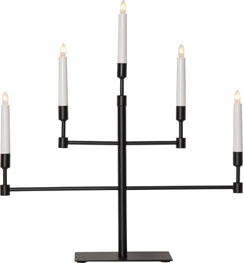 Elljusstake 5 ljus 50x53cm metall svart