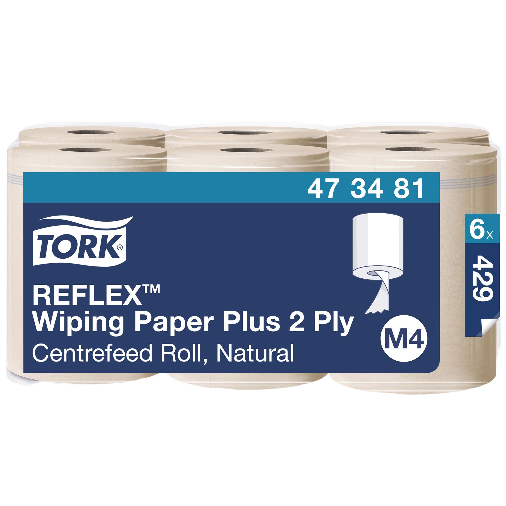 Torkrulle TORK Natur M4 Reflex 2lag 6/fp