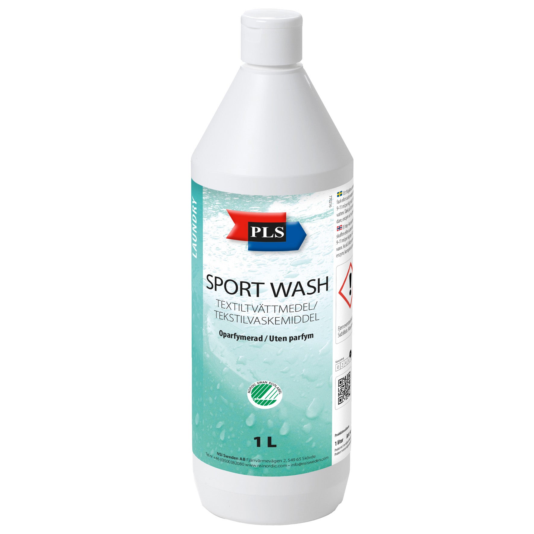 Tvättmedel PLS Sport Wash oparf. 1L