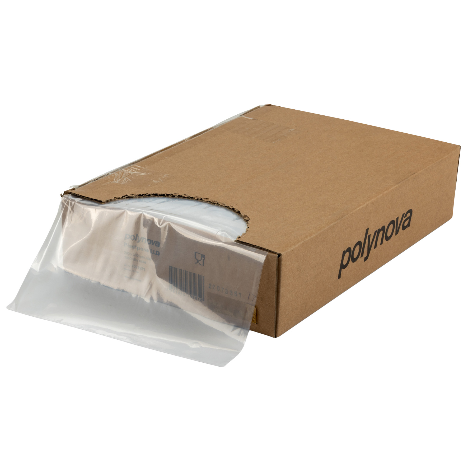 Plastpåse LLDPE transparent 1000-pack Polynova Nissen