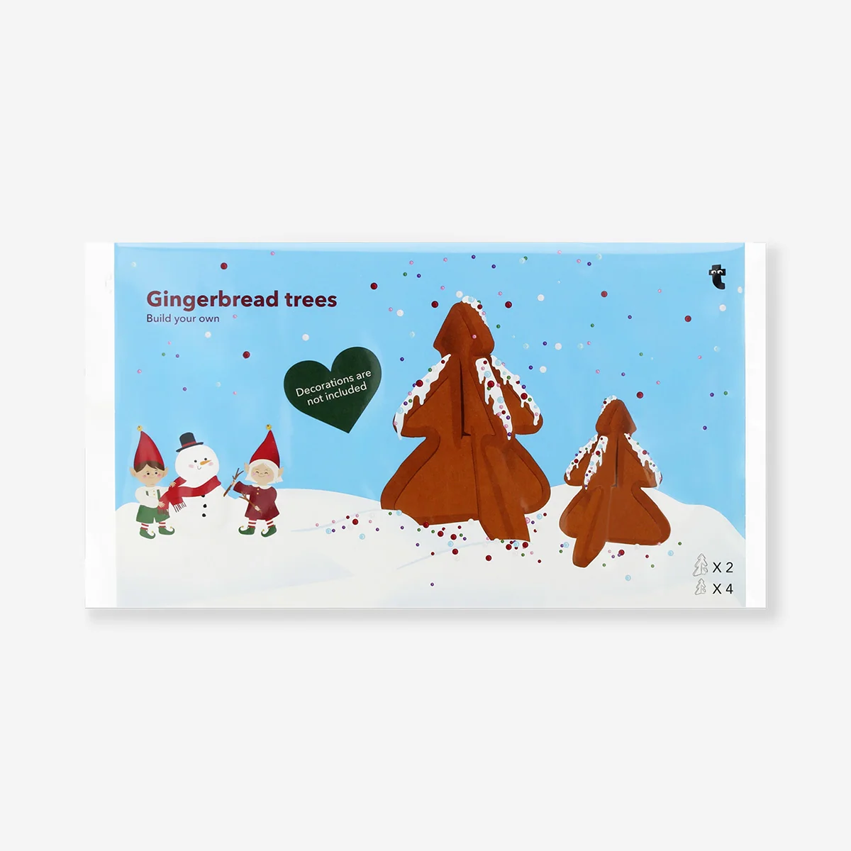 Gör-det-själv-julgran av pepparkakor