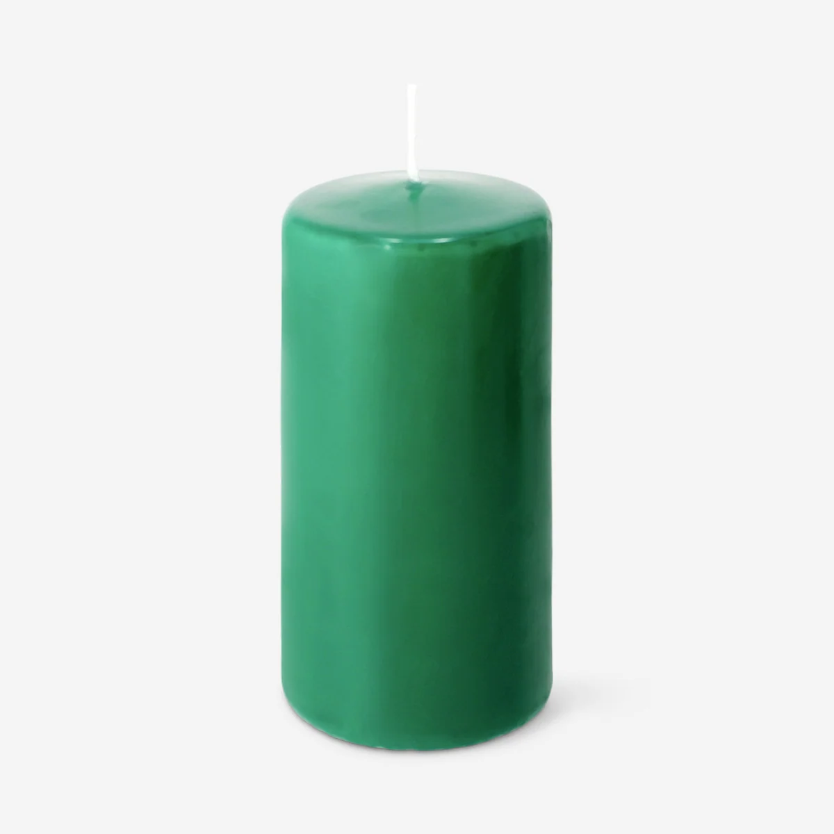 Grönt pelarljus – 14 cm