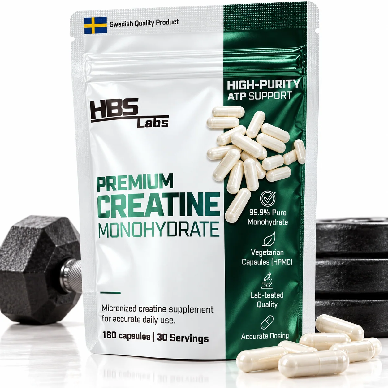 Premium kreatinkapslar - 540 kaps