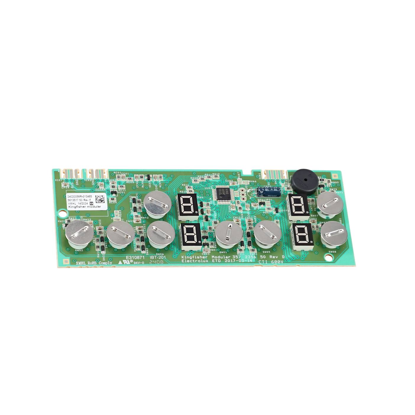 Electrolux konfigurerad elektronik, användargränssnitt, Kingfisher 9825614302389