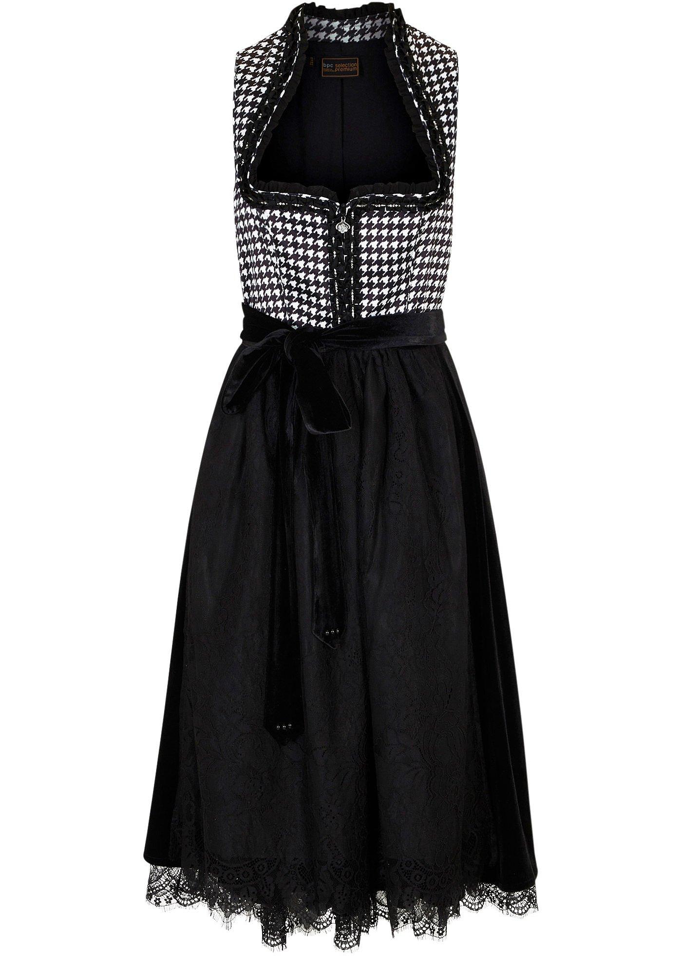 Dirndl med sammetskjol (2 delar)
