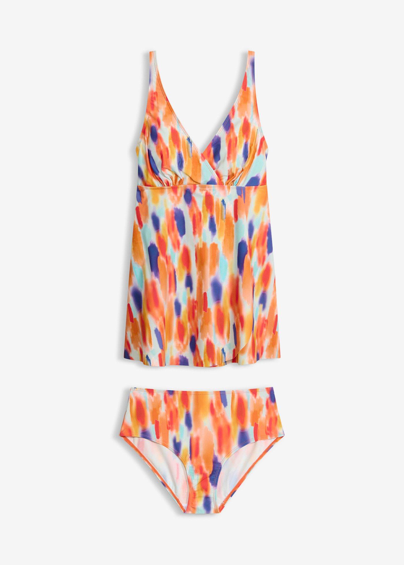 Lång tankini, snabbtorkande (2 delar)