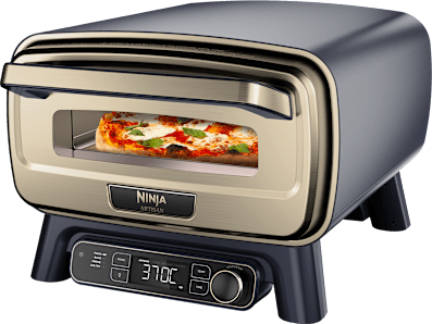 Ninja Artisan elektrisk pizzaugn och airfryer för utomhusbruk i Blau-gold | MO201EUBL1 | av SharkNinja