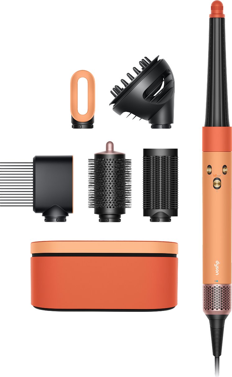 Dyson Airwrap I.D.™ Multistyler Och Hårfön – Curly+Coily (Ceramic Apricot/Topaz)